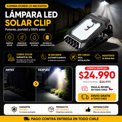 lámpara solar con clip sensor YX-525