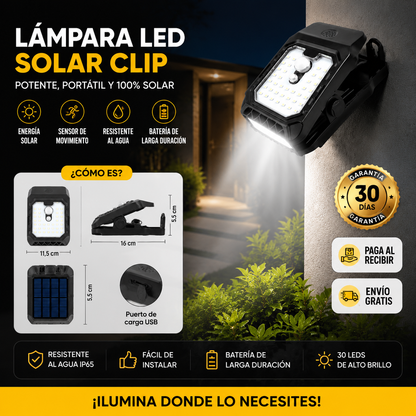 lámpara solar con clip sensor YX-525